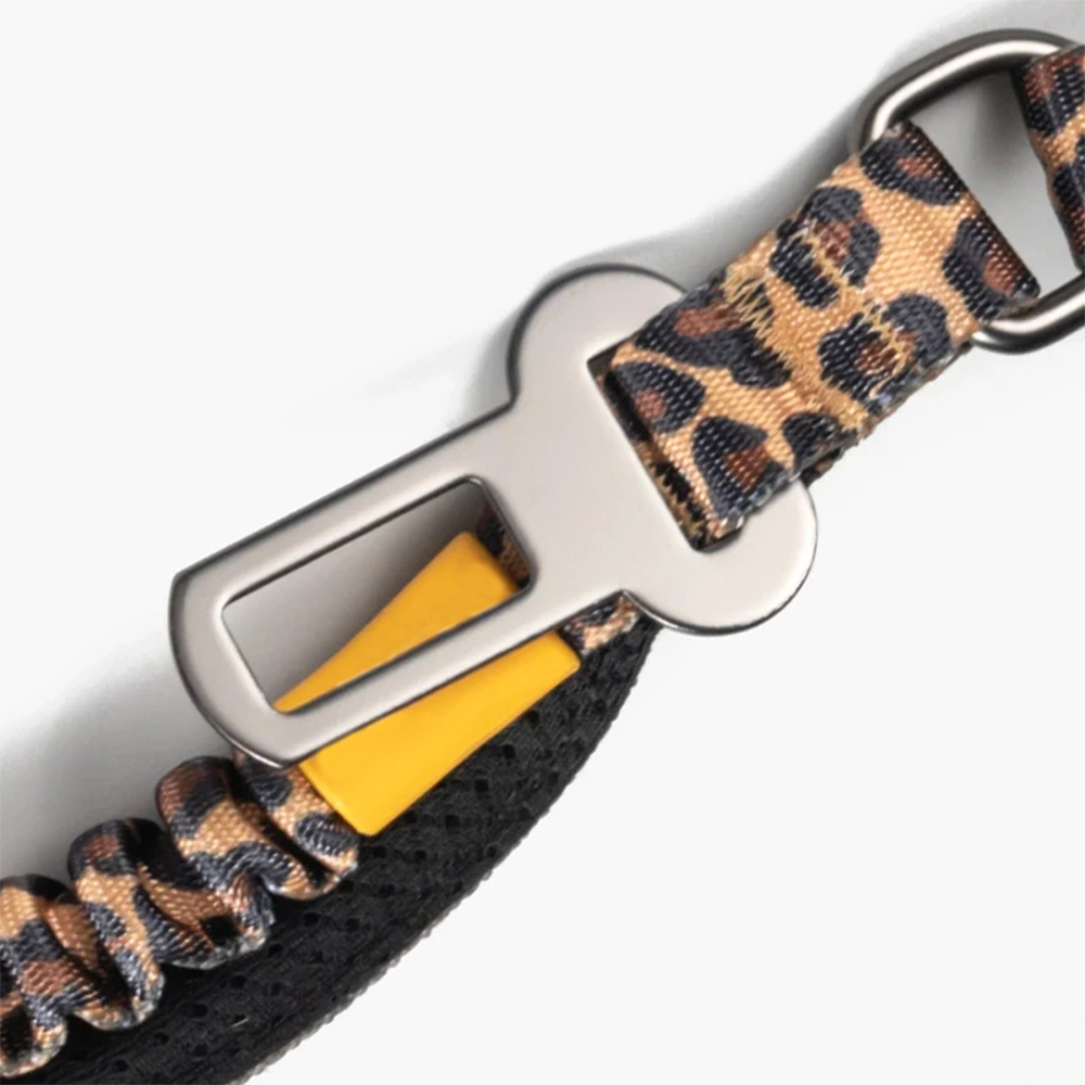 Multi-functional elastic traction rope - leopard print pattern