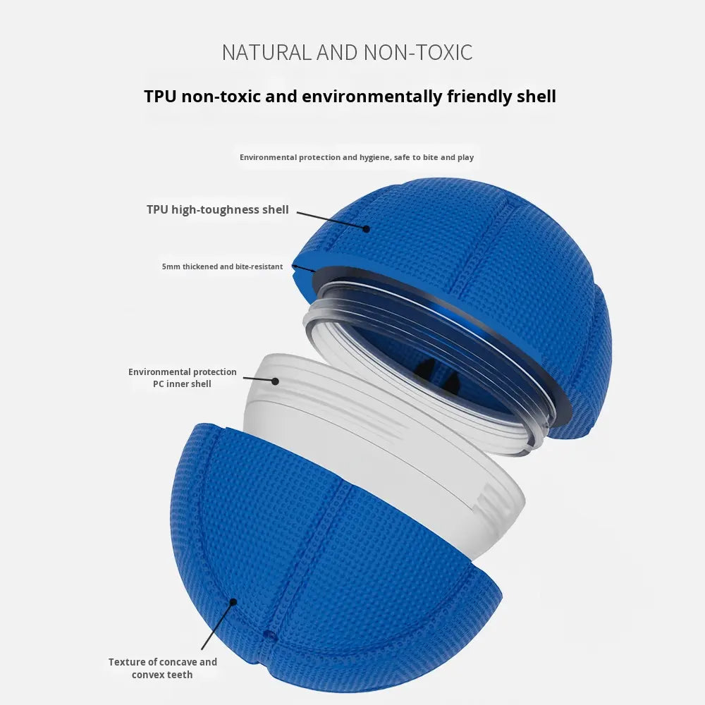 Smart electric pet toy ball, made of soft rubber