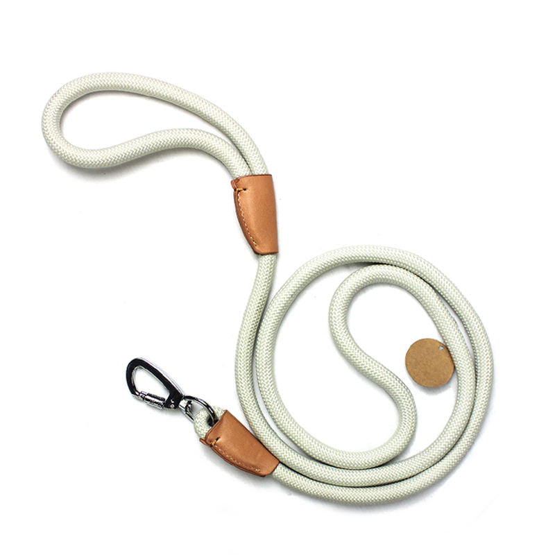 Adjustable braided nylon pet leash suitable for small dogs